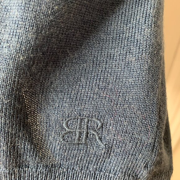 Banana Republic Men’s XXL Blue 100% Merino Wool Lightweight Sweater – Ultra Soft - Picture 4 of 13